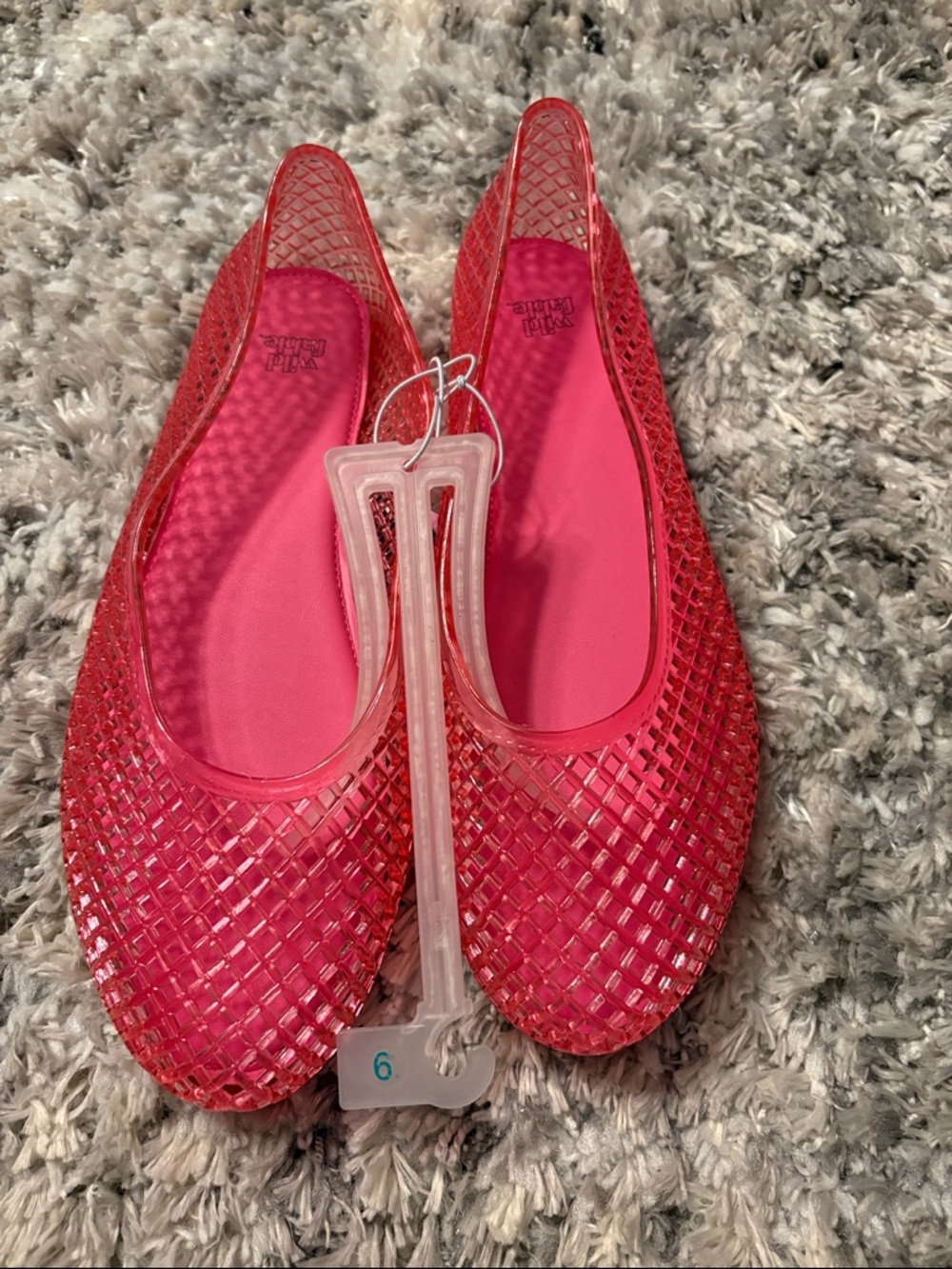 Wild Fable Pink Jelly Ballet Flats